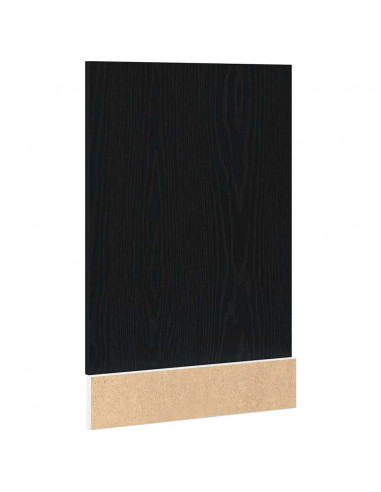 Pannello Lavastoviglie Rovere Nero 45x1,5x67 cm in Truciolato