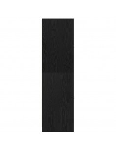 Armadietto da Farmacia Rovere Nero 30x41x144,5 cm in Truciolato