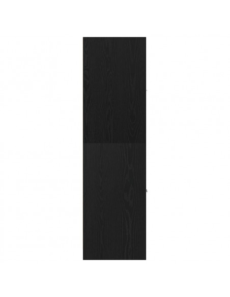 Armadietto da Farmacia Rovere Nero 30x41x144,5 cm in Truciolato