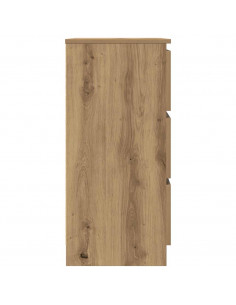 Credenza Rovere Artigianale 60x35x76 cm in Legno Multistrato