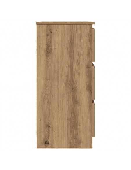 Credenza Rovere Artigianale 60x35x76 cm in Legno Multistrato