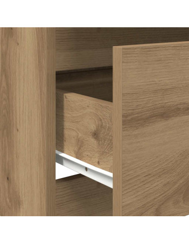 Credenza Rovere Artigianale 60x35x76 cm in Legno Multistrato