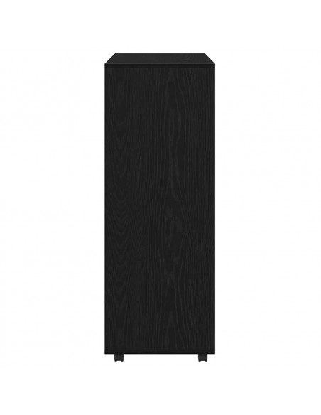 Armadio Rovere Rovere Nero 80x40x110 cm in Legno Multistrato