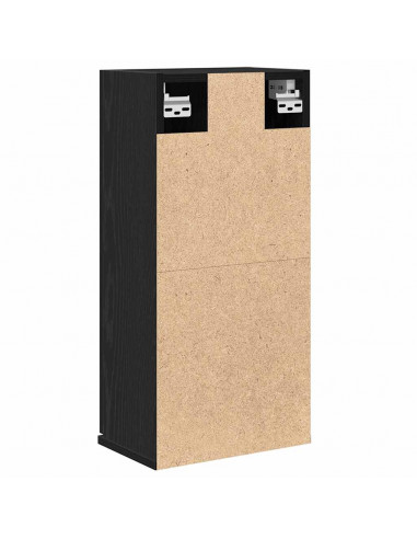 Armadio a Muro Rovere Nero 32x20x67 cm in Legno Multistrato