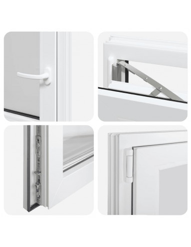 Finestra Seminterrato RISOR 60x60 cm Anta Ribalta DIN Sinistra