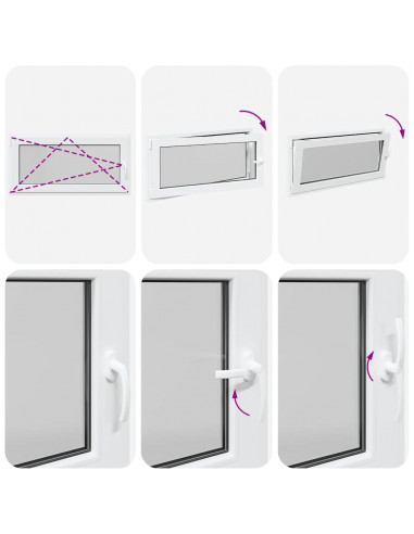 Finestra Seminterrato RISOR 120x60 cm Anta Ribalta DIN Sinistra