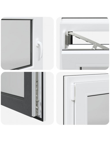 Finestra Seminterrato RISOR 120x60 cm Anta Ribalta DIN Sinistra