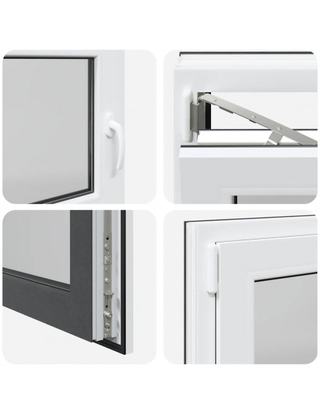 Finestra Seminterrato RISOR 120x60 cm Anta Ribalta DIN Sinistra