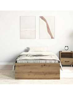 Giroletto senza Materasso Rovere Artigianale 75x190 cm 2