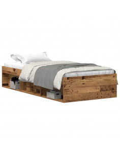 Giroletto senza Materasso Legno Antico 75x190 cm in Truciolato