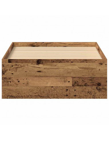 Giroletto senza Materasso Legno Antico 75x190 cm in Truciolato