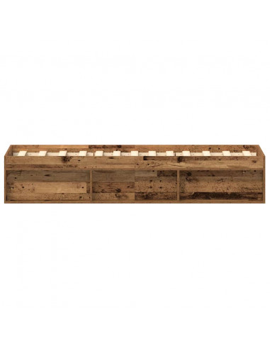 Giroletto senza Materasso Legno Antico 75x190 cm in Truciolato