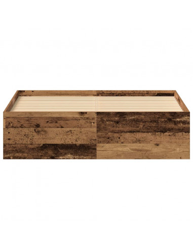 Giroletto senza Materasso Legno Antico 135x190cm in Truciolato