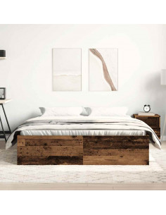 Giroletto senza Materasso Legno Antico 150x200cm in Truciolato 2