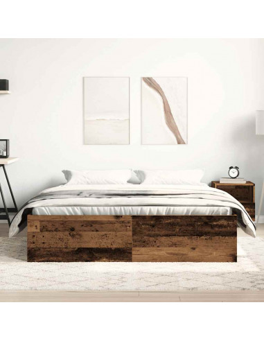 Giroletto senza Materasso Legno Antico 150x200cm in Truciolato