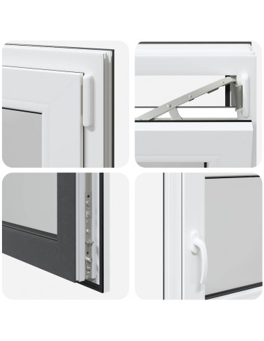 Finestra Seminterrato RISOR 110x50 cm Anta Ribalta DIN Destra