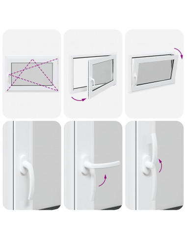 Finestra per Seminterrato RISOR 60x90cm Anta Ribalta DIN Destra