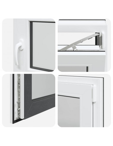 Finestra per Seminterrato RISOR 60x60cm Anta Ribalta DIN Destra