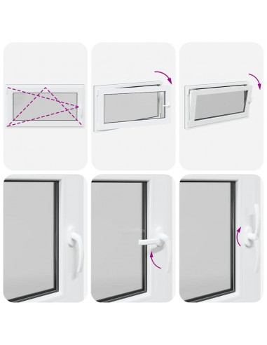 Finestra Seminterrato RISOR 110x60 cm Anta Ribalta DIN Sinistra