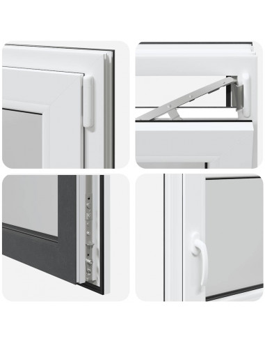 Finestra Seminterrato RISOR 120x60 cm Anta Ribalta DIN Destra