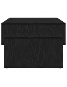 Tavolino Salotto Rovere Nero 105x55x32 cm Legno Multistrato