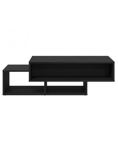 Tavolino Salotto Rovere Nero 105x55x32 cm Legno Multistrato