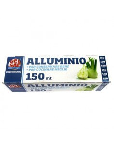 Rotolo alluminio Gel Sac 401505 H.29 cm Sp. 11 Micron Silver