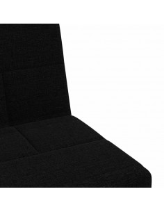 Divano Letto a L Nero 255x140x70 cm in Tessuto 2