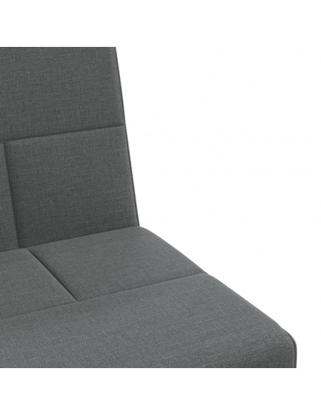 Divano Letto a L Grigio Scuro 255x140x70 cm in Tessuto
