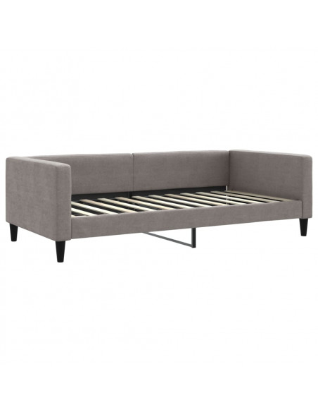 Divano Letto con Letto Estraibile Tortora 100x200 cm in Tessuto