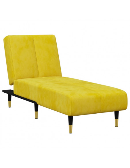 Set di Divani 2 pz Giallo in Velluto