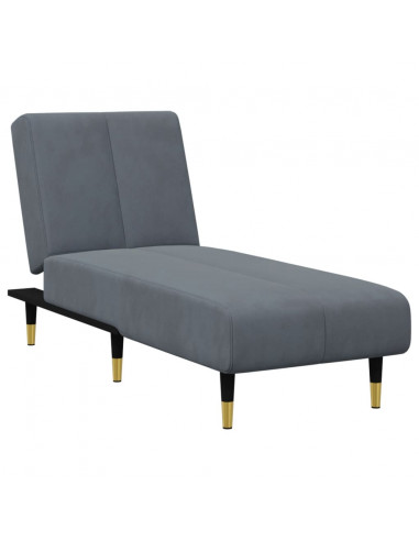 Set di Divani 2 pz Grigio Scuro in Velluto