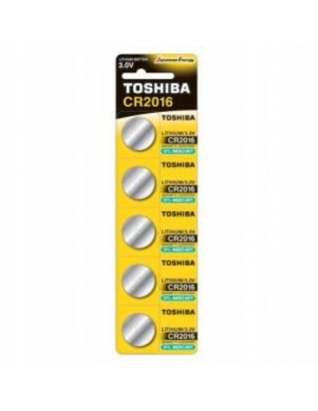 Toshiba Batteria Bottone CR2016 1Cnf/5pz