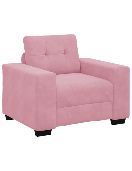 Divano Sedia Rosa 59 cm Velluto
