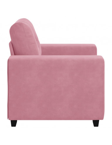 Divano Sedia Rosa 59 cm Velluto