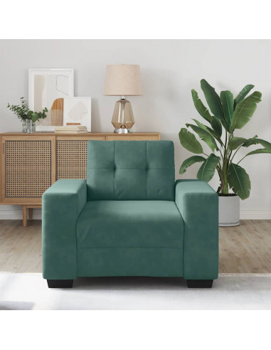 Divano Sedia Verde Scuro 59 cm Velluto