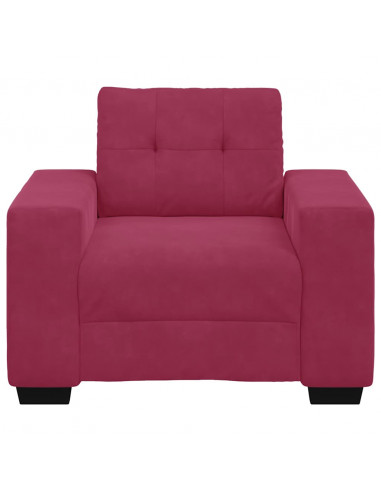 Divano Sedia Rosso Vino 59 cm Velluto