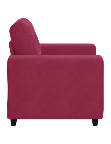 Divano Sedia Rosso Vino 59 cm Velluto