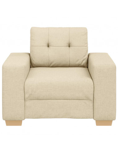 Divano Sedia Crema 59 cm in Tessuto