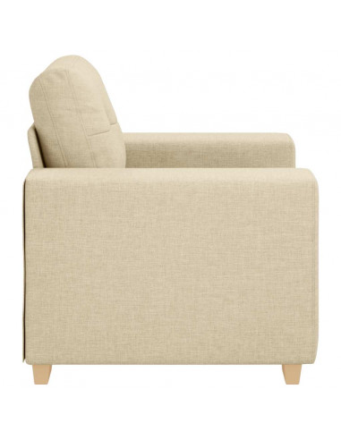 Divano Sedia Crema 59 cm in Tessuto