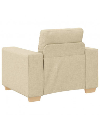 Divano Sedia Crema 59 cm in Tessuto