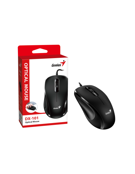 GENIUS MOUSE USB DX-101 FULL SIZE BLACK