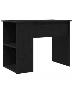 Scrivania Rovere Nero 100x55x75 cm in Legno Multistrato