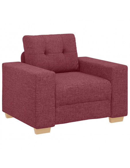 Poltrona Rosso Vino 59 cm in Tessuto