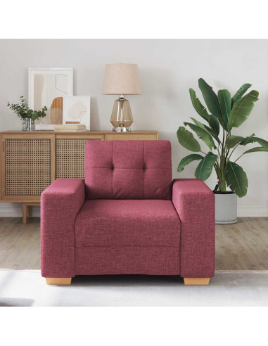 Poltrona Rosso Vino 59 cm in Tessuto