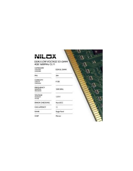 RAM DDR3L SO-DIMM 4GB 1600MHZ CL11