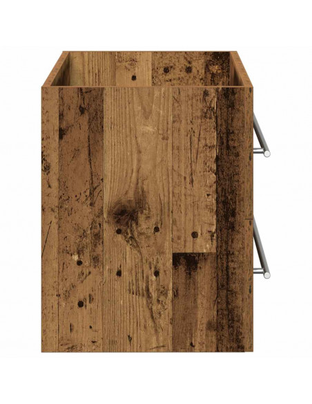 Mobile Lavabo Bagno Legno Antico 80x38,5x48cm Legno Multistrato