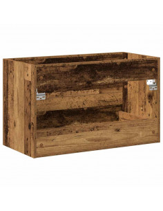 Mobile Lavabo Bagno Legno Antico 80x38,5x48cm Legno Multistrato 2