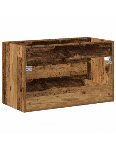 Mobile Lavabo Bagno Legno Antico 80x38,5x48cm Legno Multistrato