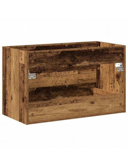 Mobile Lavabo Bagno Legno Antico 80x38,5x48cm Legno Multistrato
